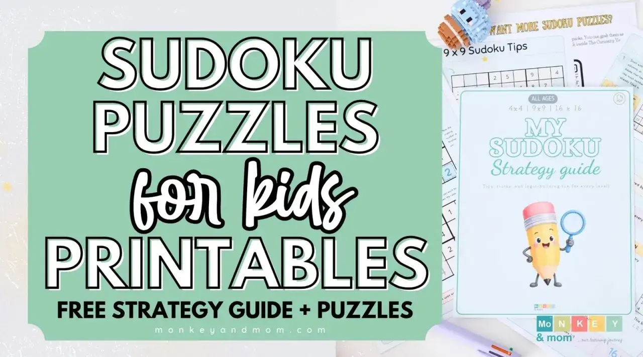 Darmowy przewodnik i łamigłówki sudoku dla dzieci. Dowiedz się, jak grać w sudoku i rozwijaj logiczne myślenie!