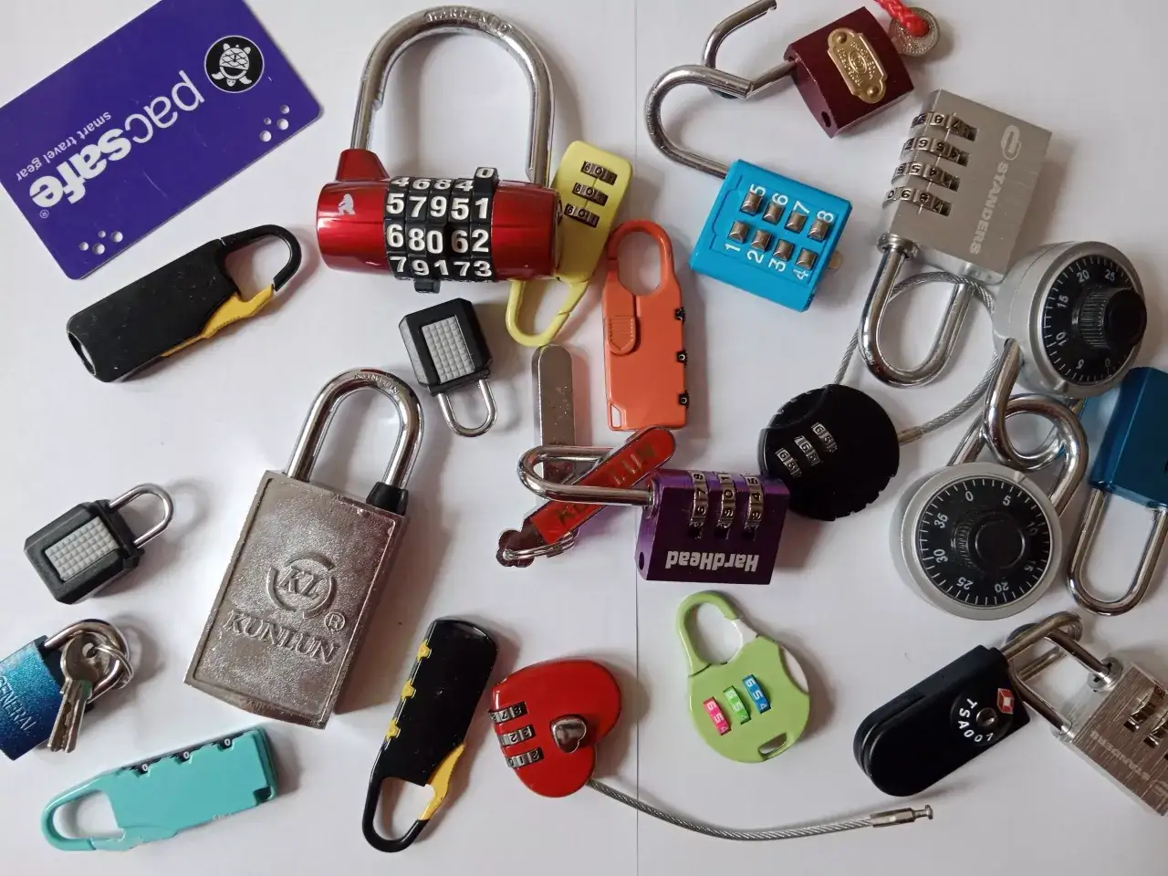 Różnorodne kłódki szyfrowe i na klucz, idealne do escape roomów. Najczęstsze schematy i mechanizmy kłódek.
