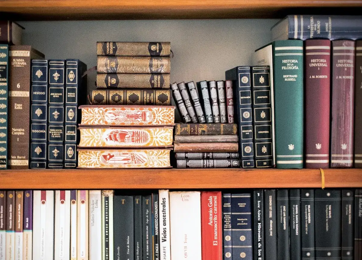 Une étagère remplie de livres anciens et modernes, une liste de livres à lire pour tous les goûts.
