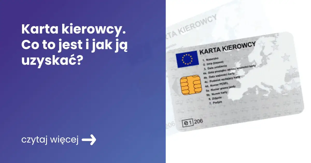 Zdjęcie Jak działa karta kierowcy i jak uniknąć problemów z tachografem