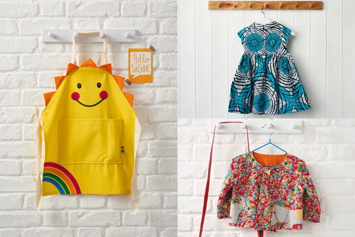 Delantales y vestidos para ni&ntilde;os, perfectos como plantillas para coser ni&ntilde;os.