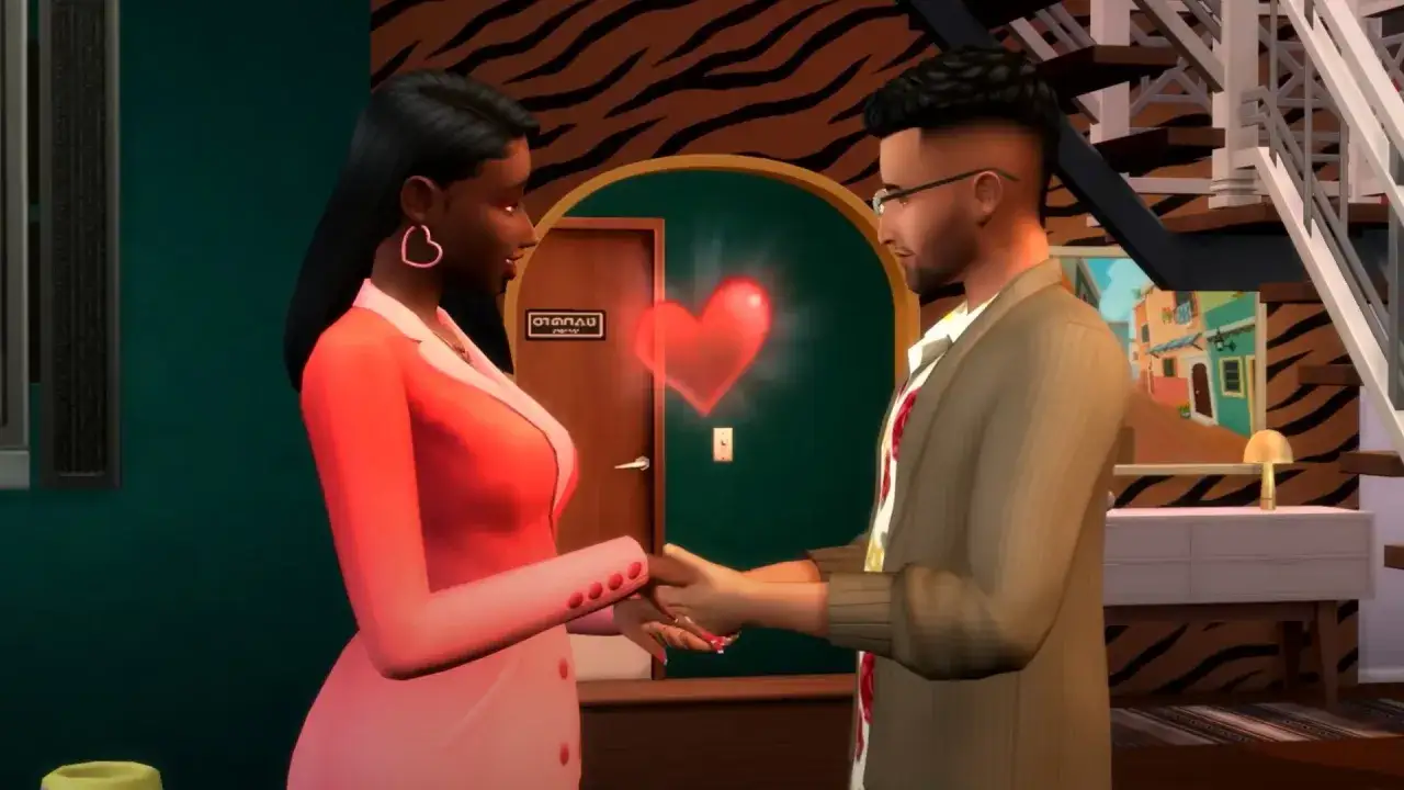 Para buduje relacje w The Sims 4, używając kodów na relacje.