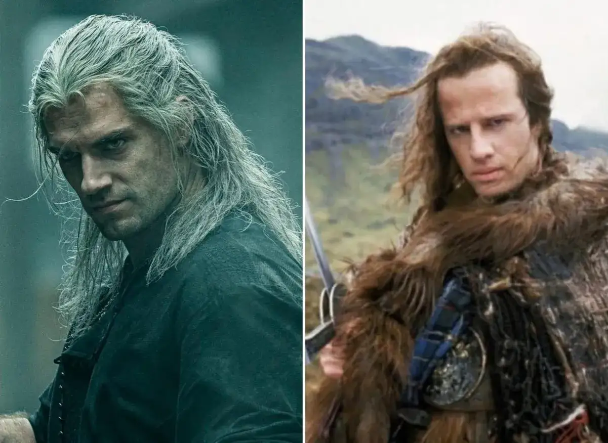 Comparaison de Geralt de The Witcher et de Connor MacLeod, héros de la distribution du film Highlander.
