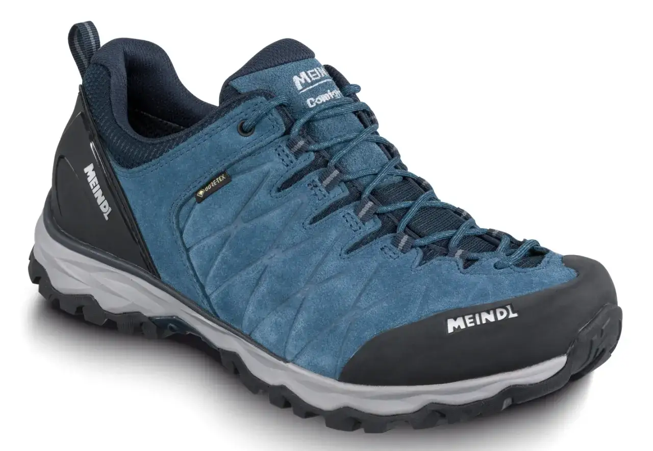 Blauer Meindl Mondello GTX Wanderschuh mit Gore-Tex, bereit f&uuml;r jeden meindl mondello gtx test.