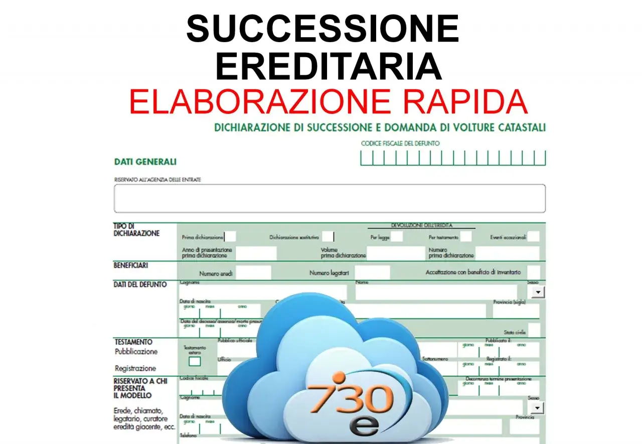 Modello successione ereditaria. Scopri quanto costa successione al CAF per una rapida elaborazione.