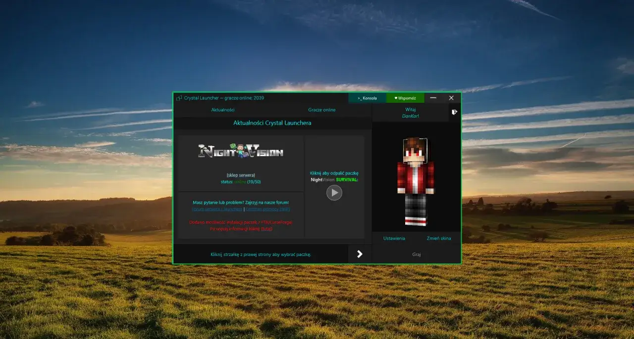 Crystal Launcher folder mods