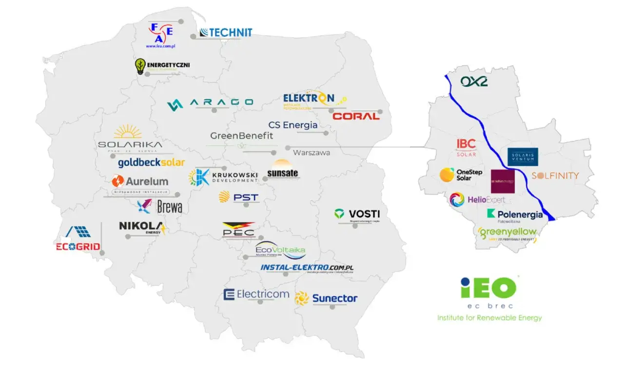 Mapa fotowoltaiki w Polsce