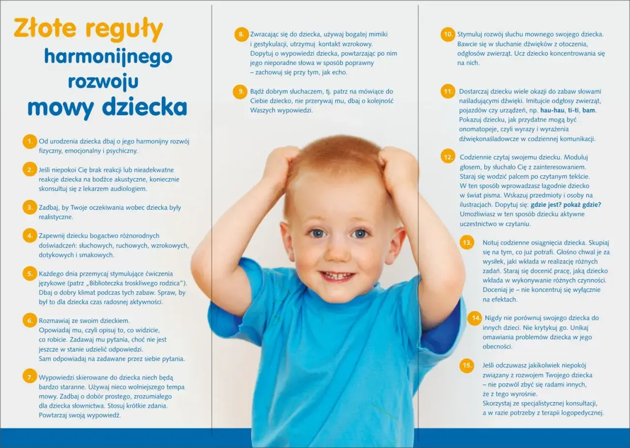 Uśmiechnięty 3 latek nie mówi, ale wszystko rozumie. Złote reguły harmonijnego rozwoju mowy dziecka.