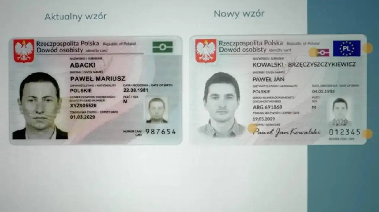 Dwa polskie dowody osobiste, 