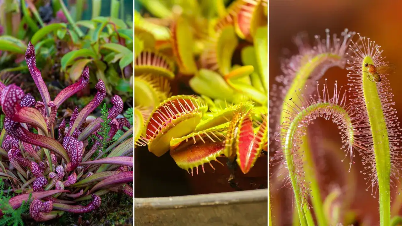 Plantas carnívoras: Sarracenia, Venus atrapamoscas y Drosera. Consejos para sus cuidados y cultivo.