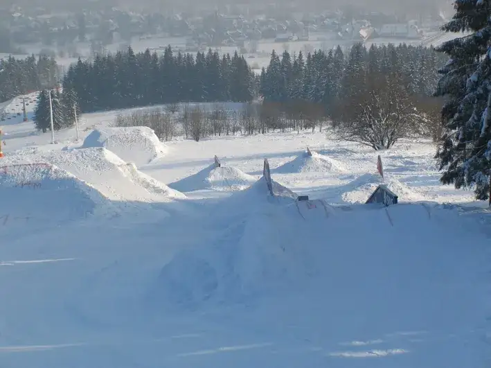 Snowpark Białka Tatrzańska ogólny widok z lotu ptaka