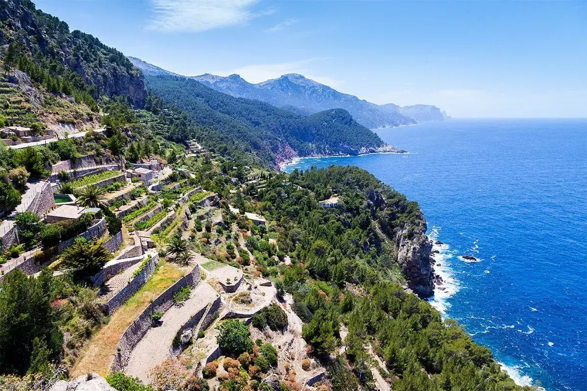 Majorka góry Tramuntana widoki romantyczne