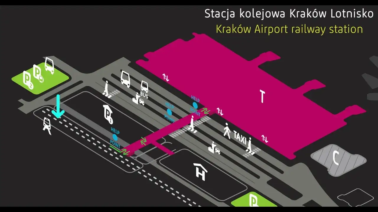 Lotnisko Krak&oacute;w Balice terminal pasażerski
