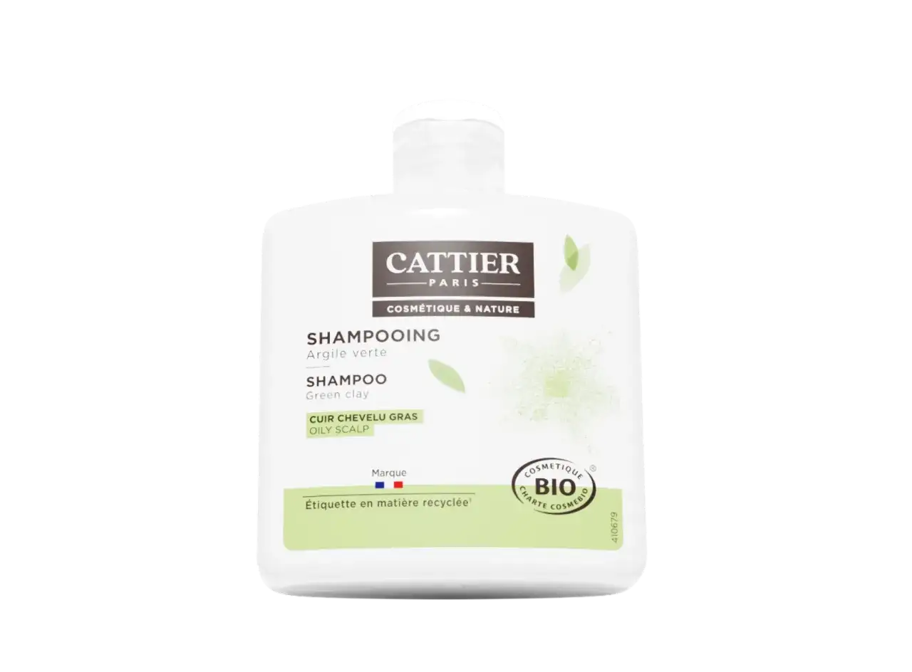 Shampoing Cattier à l'argile verte pour un véritable detox cuir chevelu gras.