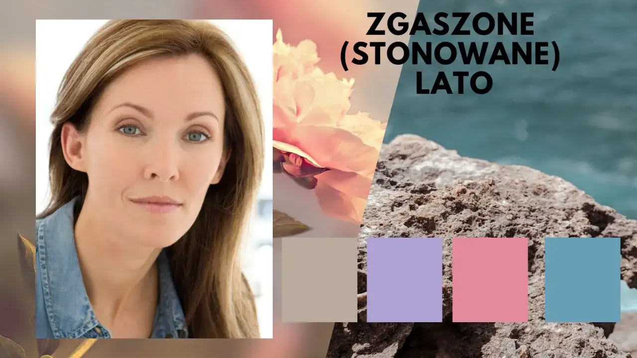Portret aktorki zgaszone lato. Delikatne kolory i tekstury tworzą subtelną kompozycję.