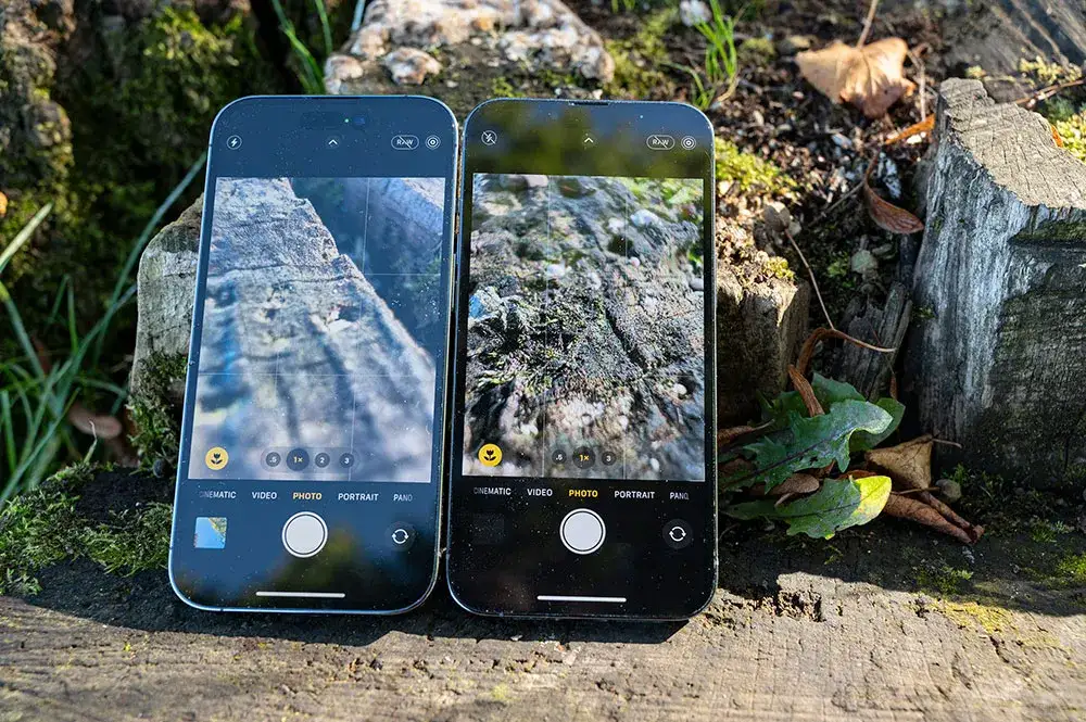 iPhone 14 dual camera system and example photos