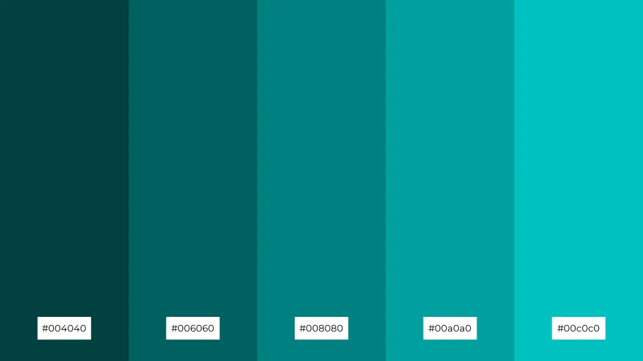 A gradient of deep to bright viridian green hues, reminiscent of a tropical ocean's depths.