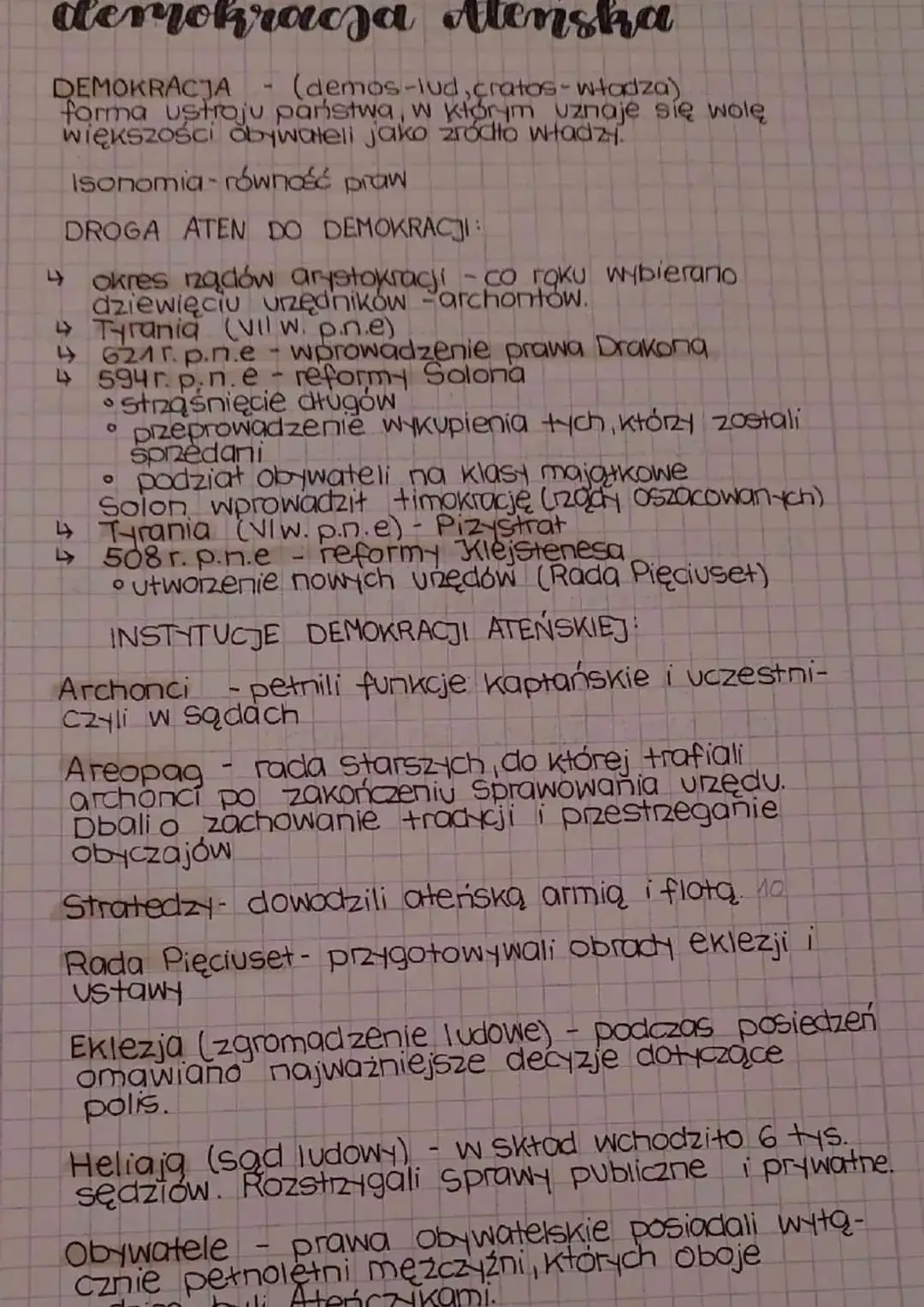 Zdjęcie Wyjaśnij na czym polegała demokracja ateńska i jej wpływ na świat