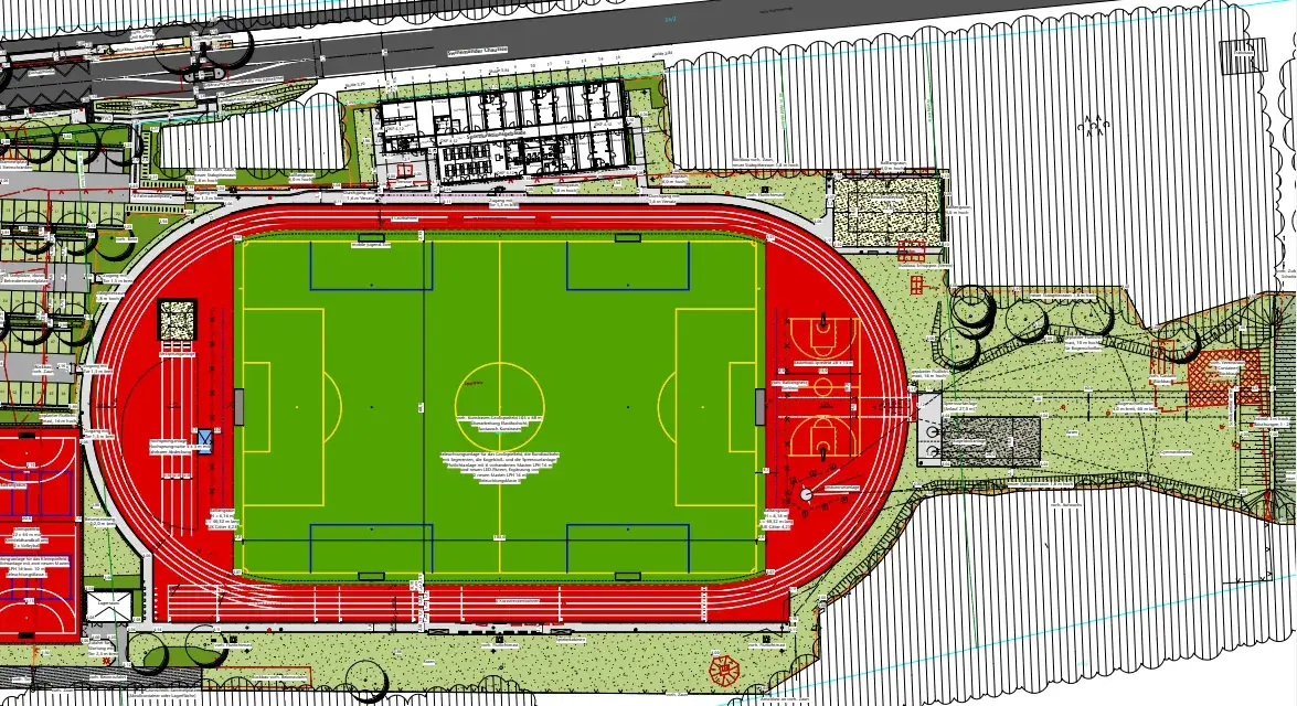 Luftbild Sportanlage Ahlbeck Usedom