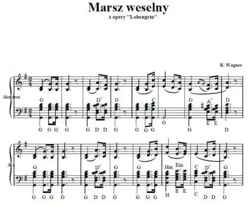 Wagner Mendelssohn marsz weselny porównanie