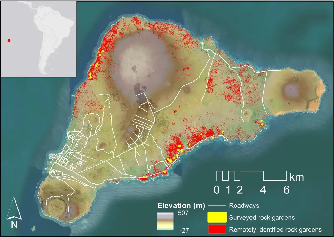 mapa Wyspy Wielkanocnej położenie na Pacyfiku