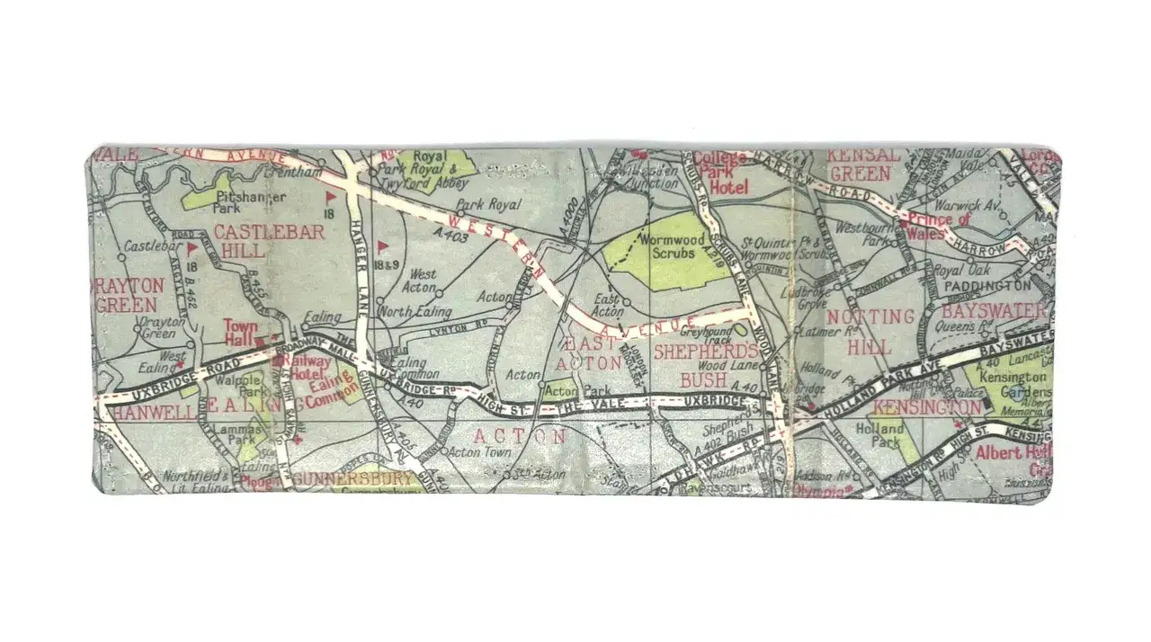 Mapa Londynu z zaznaczonymi dzielnicami, drogami i parkami. Jak poruszać się po Londynie? Zobacz, jak dojechać do Acton, Ealing czy Kensington.