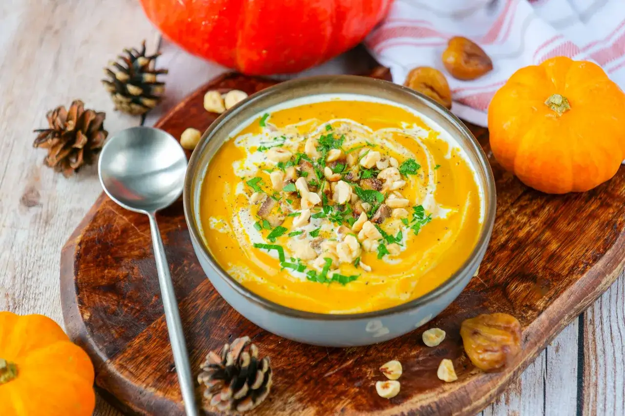 Soupe potimarron châtaigne prête