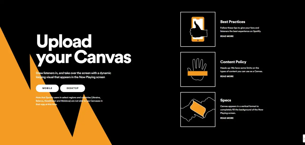 Spotify Canvas: Tipps f&uuml;r K&uuml;nstler, um H&ouml;rer mit dynamischen Videos zu fesseln. Infos zu Best Practices, Content Policy und Specs.