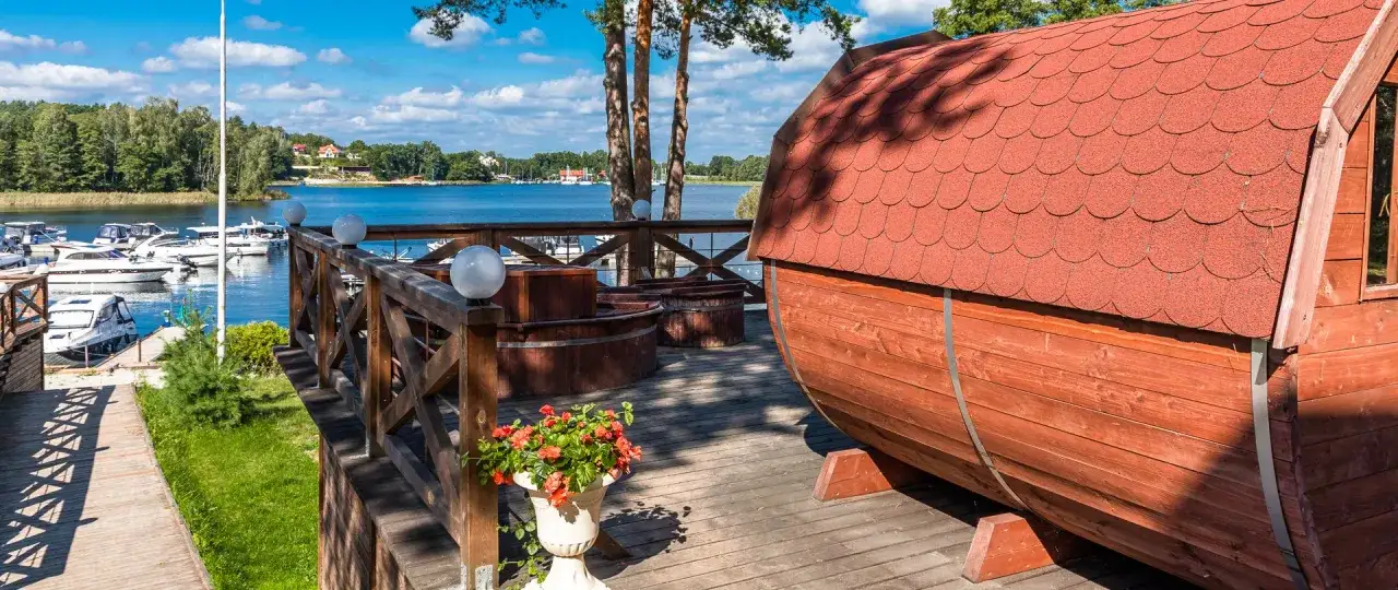 Malownicze Mazury widok z domku SPA