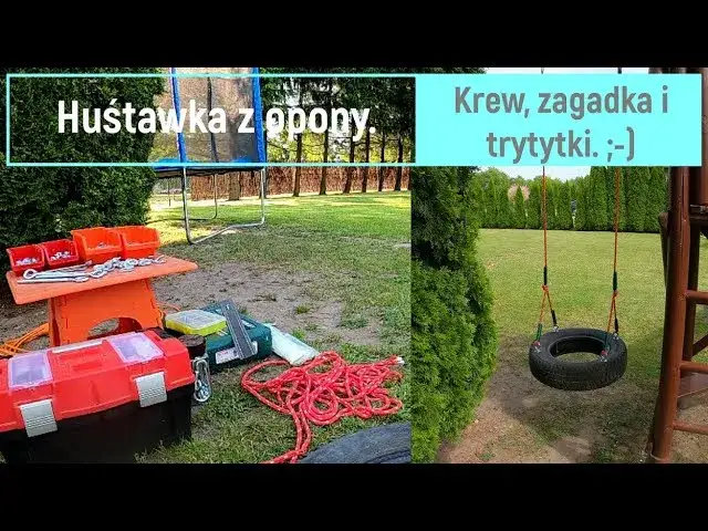 huśtawka z opony diy
