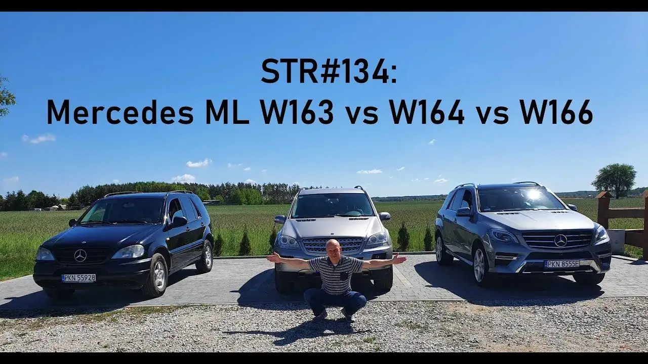 Mercedes-Benz Klasa M generacje W163 W164 W166 porównanie