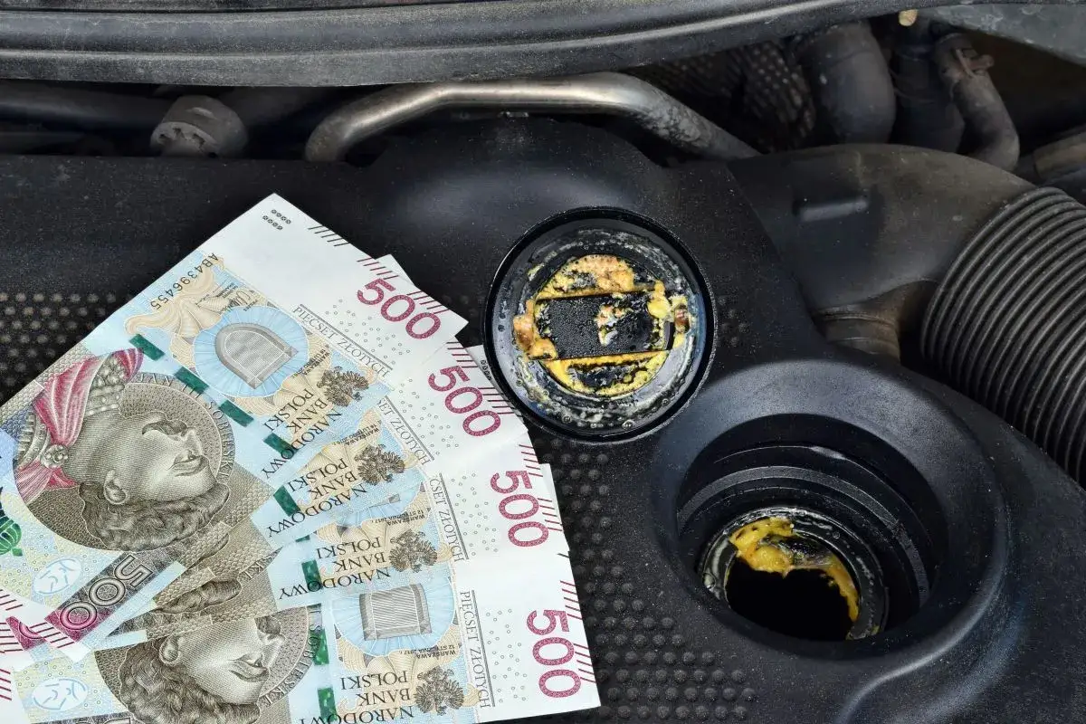 Olej w płynie chłodniczym i banknoty 500 zł. Awaria silnika kosztuje fortunę.