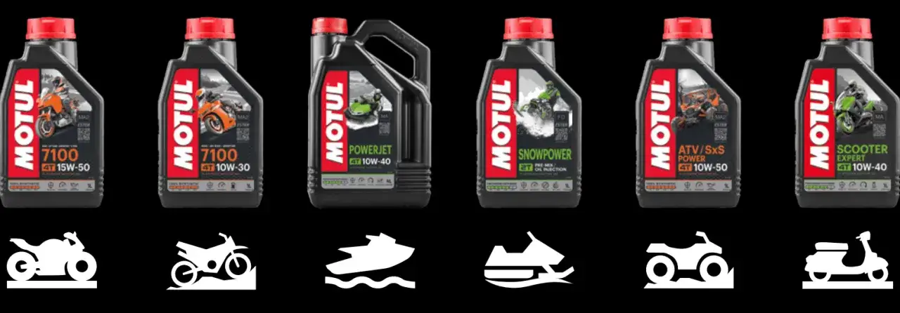 Motul opakowania olejów silnikowych różne serie