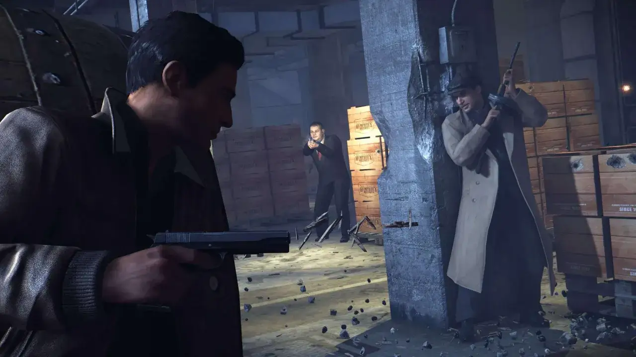Vito i Joe w akcji, strzelanina w magazynie. Pomoc w przejściu gry Mafia 2 solucja.