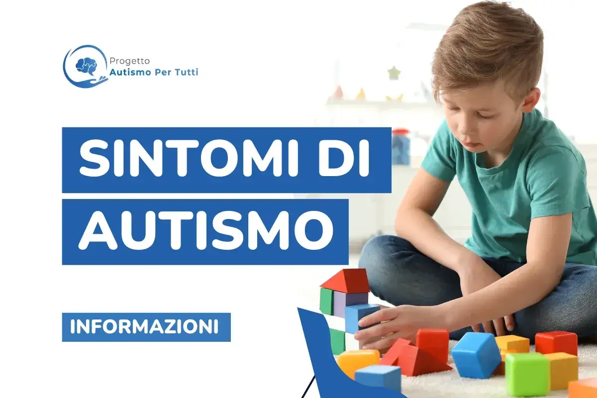 Bambino gioca con blocchi colorati. Testo: 