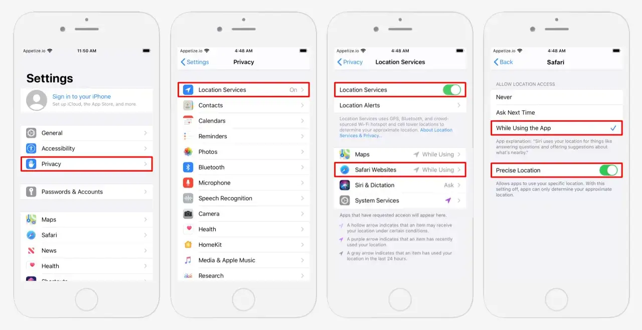 Jak włączyć lokalizację na iPhone: Ustawienia > Prywatność > Usługi lokalizacji. Włącz 