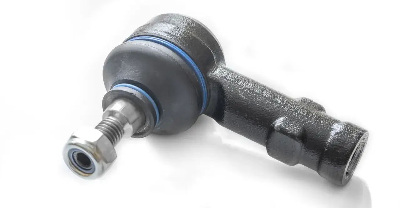 Une rotule de suspension automobile, pièce essentielle pour la direction et la tenue de route.