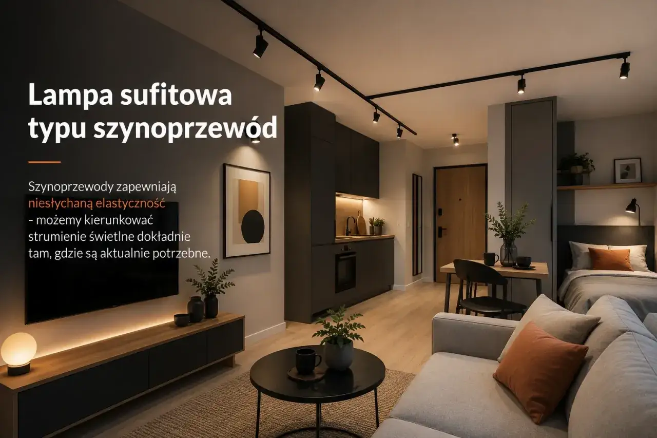Nowoczesne doświetlenie pomieszczeń dzięki elastycznej lampie szynoprzewodowej. Idealne do precyzyjnego oświetlenia każdej strefy.