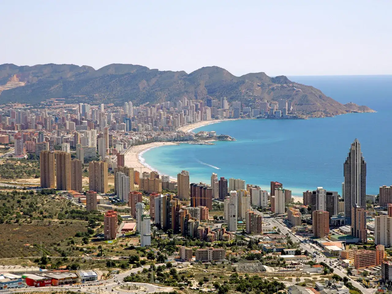 Benidorm skyline et plages