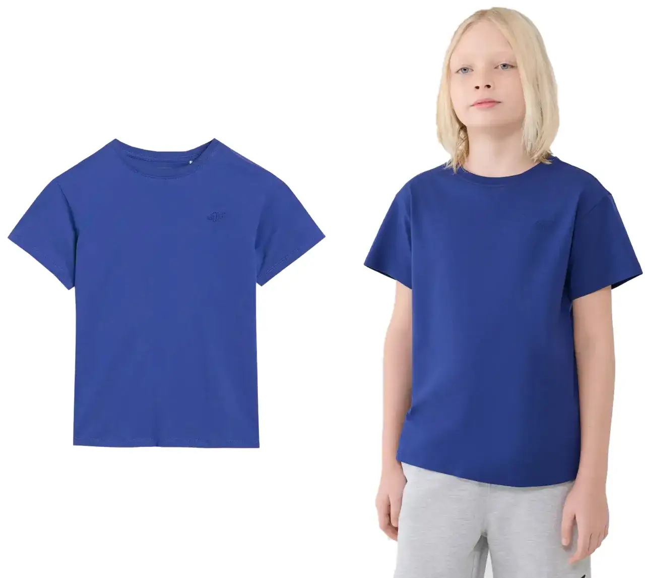 Chłopiec w luźnym t-shircie oversize