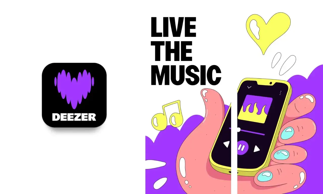 Logo Deezer i hasło 