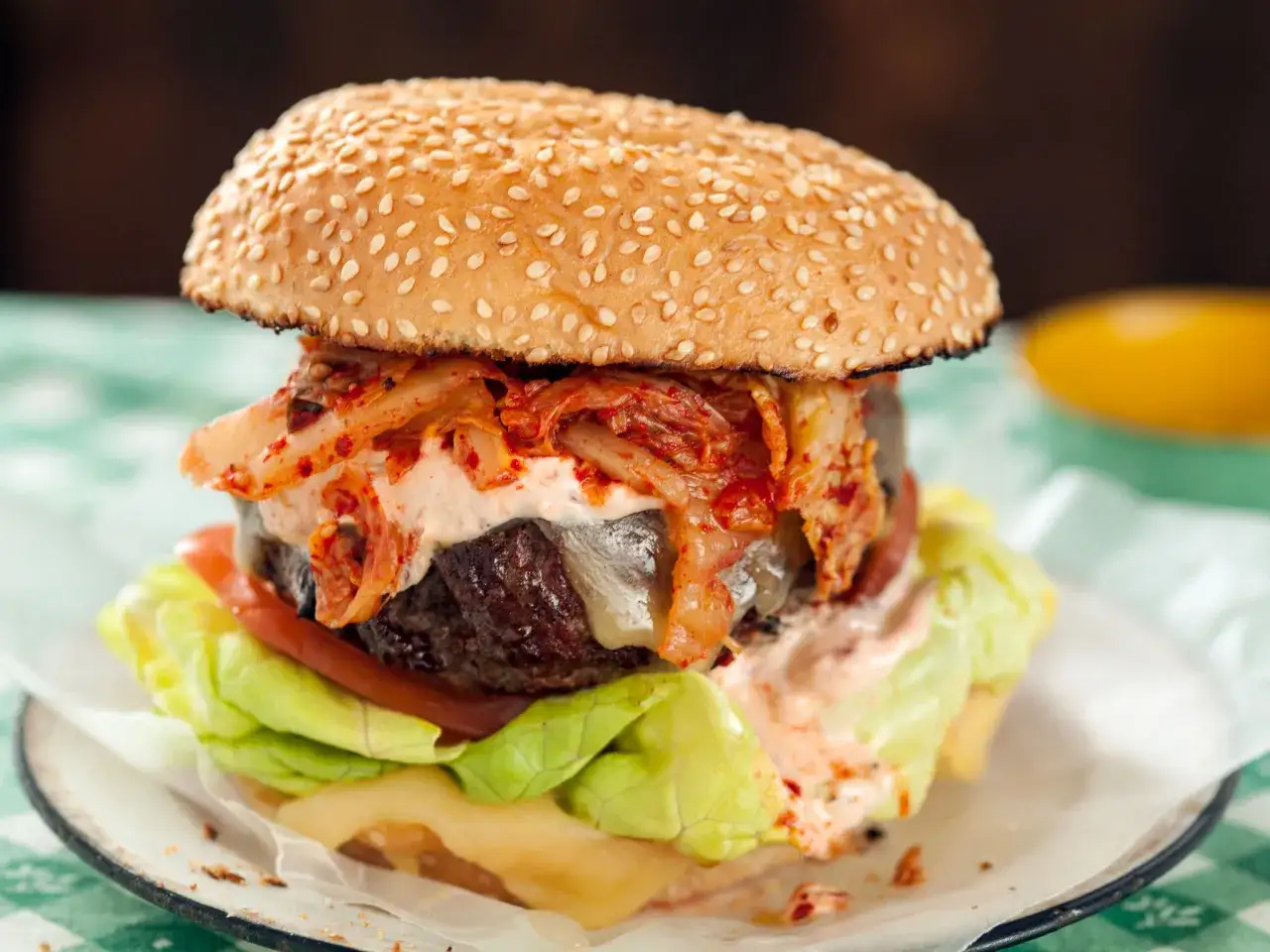 Burgery z kimchi