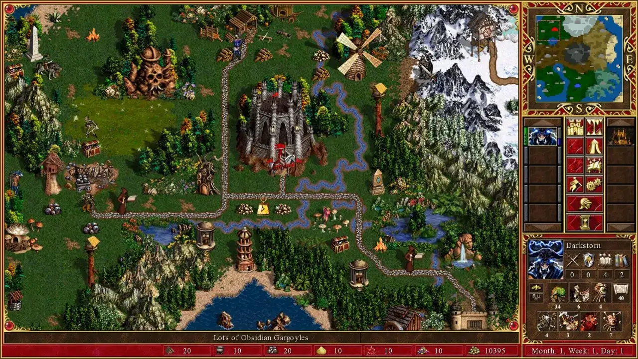 Strategiczna gra fantasy z zamkiem, lasami i górami. Idealna dla fanów gier na słaby PC, oferująca wiele godzin zabawy.
