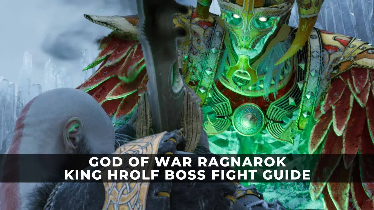 Kratos mierzy się z potężnym królem Hrolfem w poradniku God of War Ragnarok.