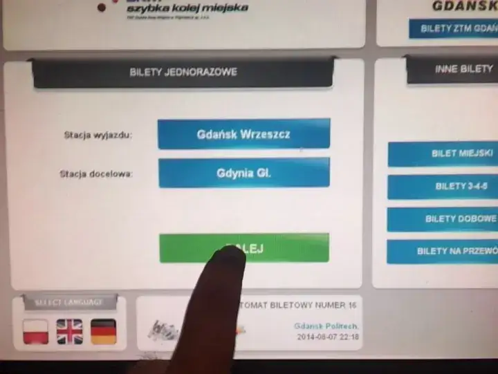 biletomat SKM Tr&oacute;jmiasto aplikacja mobilna bilet