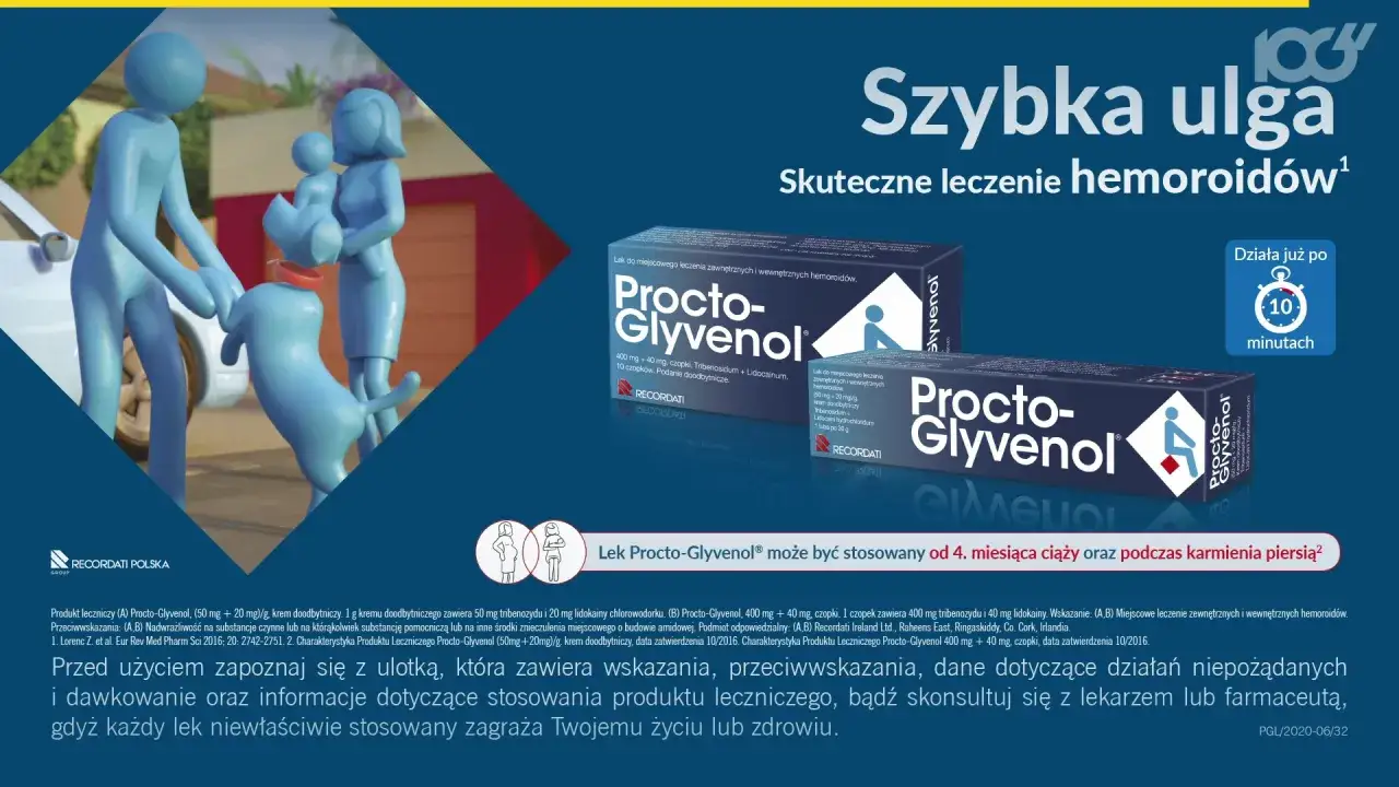 składniki aktywne maści na hemoroidy infografika
