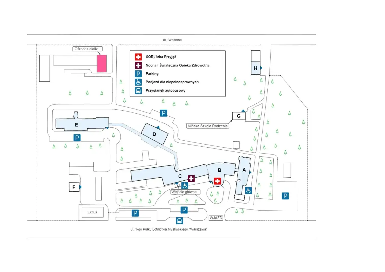 Mapa placówek Nocnej i Świątecznej Opieki Zdrowotnej
