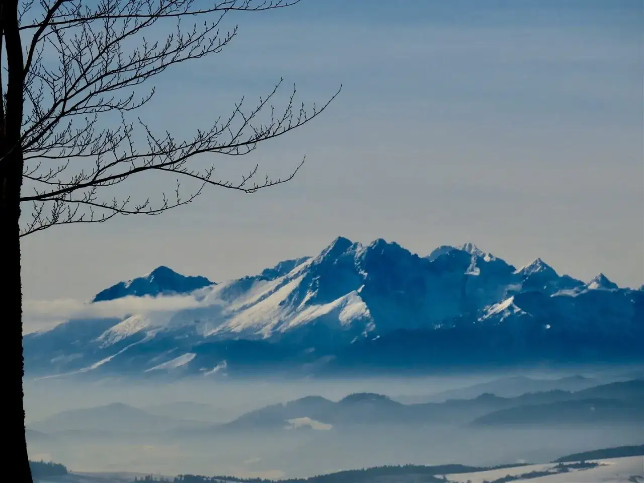 Tatry widok z Nowego Sącza