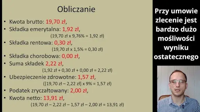 schemat obliczania podatku umowa zlecenie