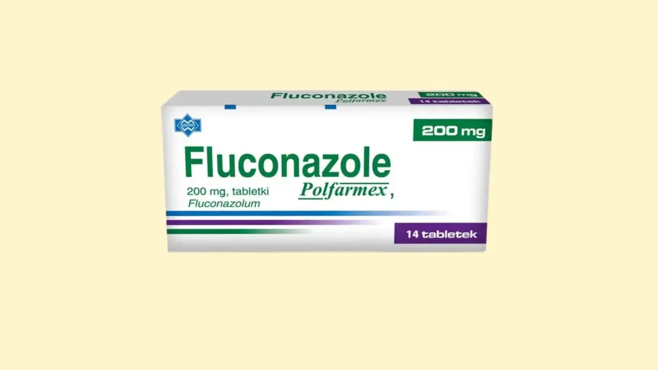 Flukonazol na co? Opakowanie leku Fluconazole 200 mg, 14 tabletek od Polfarmex, stosowane w leczeniu infekcji grzybiczych.